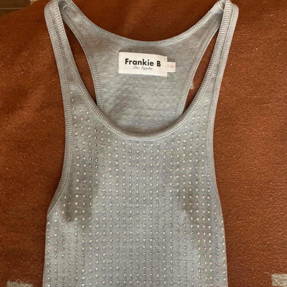 Rhinestoned mini dress